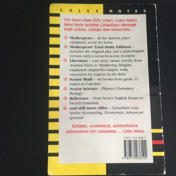 Romeo and Juliet In Everyday English (Coles Notes ) William Shakespeare - Picture 3 of 12